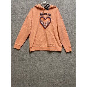 Women's Black History Month Akoma Sweatshirt Hoodie Size L Peach New